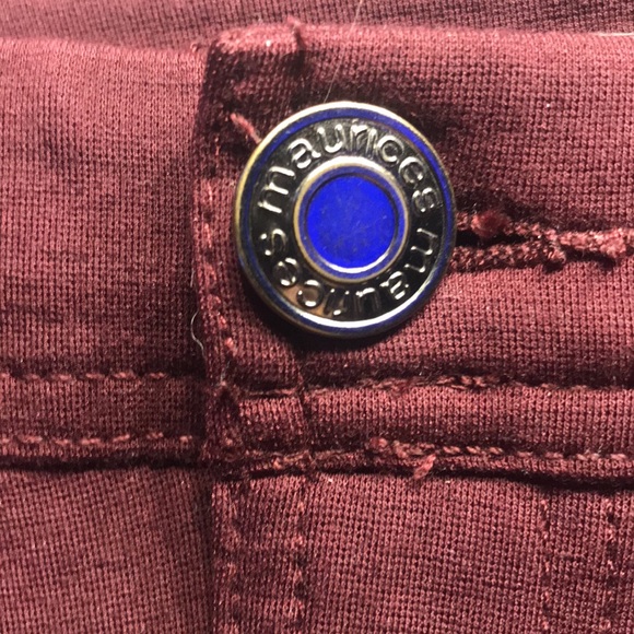 NWOT Maurice’s burgundy jeggings skinny  leggings jeans stretch jegging tights - Picture 6 of 11